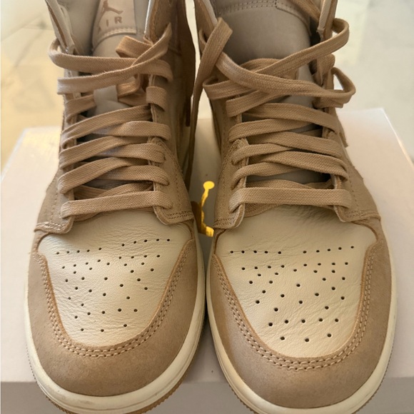 Jordan High-Top Sneaker in Beige and Cream - Picture 4 of 6